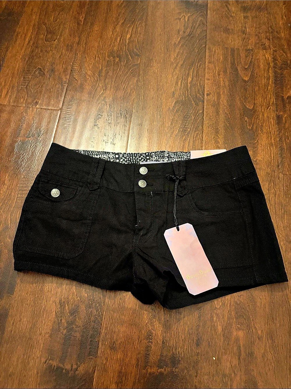 BoomBoom Jeans Shorts in Black Size 11 NWT